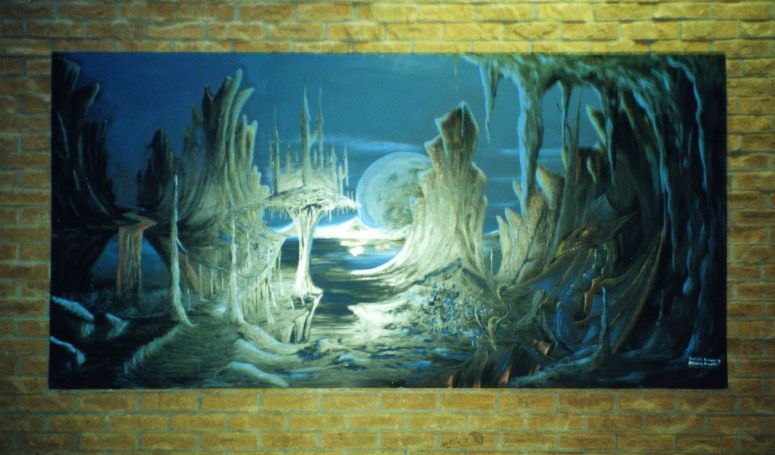 Unknown Artist
Note: This pic is overexposed at the center (camera flash)
