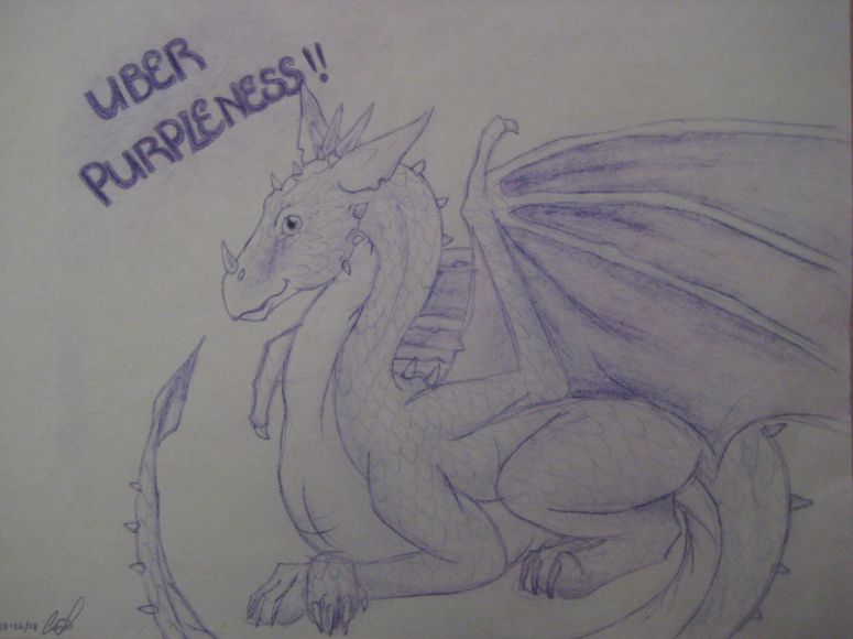 Puuuuurple - By Jade Dragon
Another late night sketch...yes, it's purple.  (I don't like purple.)
