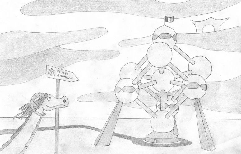 By the Lonely Dragon
Me as a hairy dragon at the Atomium
(sorry for the lighting, I will soon get a new scanner)
Keywords: Head