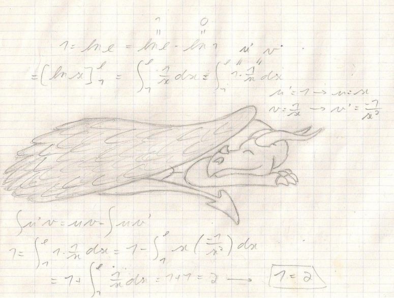 By the Lonely Dragon
Done during the math lesson...

