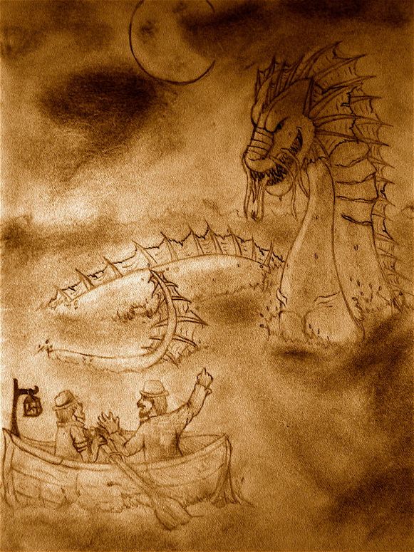 Deeper Detail For Tiamat - By Pyrah
I told Tia that I was willing to deepen the lines of her water/Loch Ness dragon picture, and I did. Goatee is still slightly invisible, but still noticeable enough. Enjoy. {:3
