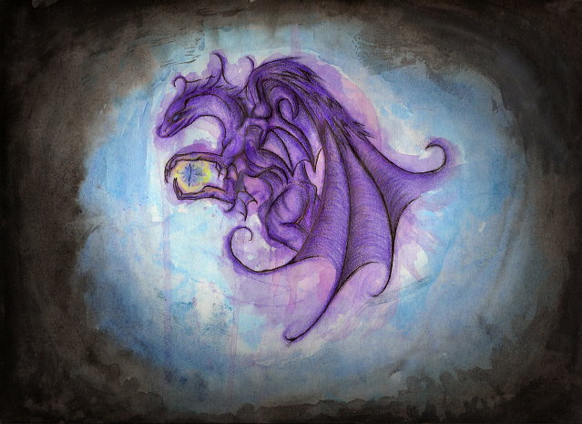 Crystal Keeper - By Kelsey Kwolek
An old piece. I have no idea when I first started it, but I remember I was trying to combine watercolor and pencil. I used watercolored pencils and watercolor wash, and it looked cool, but I couldn't touch it with regular pencil for some reason, but I like the design to much to just throw it away. While I was looking for another picture a few months ago, I found this and built up the courage to go over it an finish it. It was displayed in an art show at my school with several of my other best pieces. One can probably tell it has my older drawing style on it, but my more recent skills
