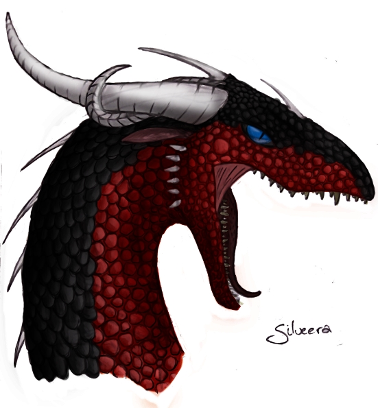ROAR!! Headshot - By Silveera
*shudders* so many scales @_@

Some of you may notice something missing... If you can guess right, I’ll draw a picture for you!

Clue: It has to do with the ear
Keywords: head