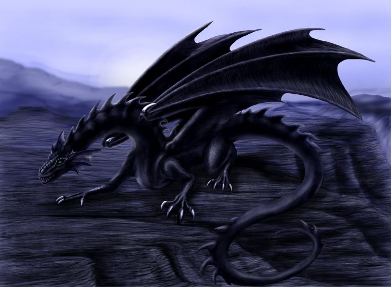 Dragon of Black Canyon - By Kelsey Kwolek
A newer picture of mine. It is unique because it had a background. The sketch was drawn and inked and scanned first, then I just one day began screwing around with the background on Photoshop until I, almost on accident, invented this. Tis a shame I'd never be able to recreate it. The dragon took the longest, however, despite my disposition with backgrounds. Whole piece took about 3 weeks while working an hour and a half in school every day, approximately close to 15 hours in total. The background, called 'Black Canyon', is a unique place carved from a massive flood, kind of like our Scablands if you ever look that up. The vicious water broke and carved the dark earth leaving but a tiny river in its place.
