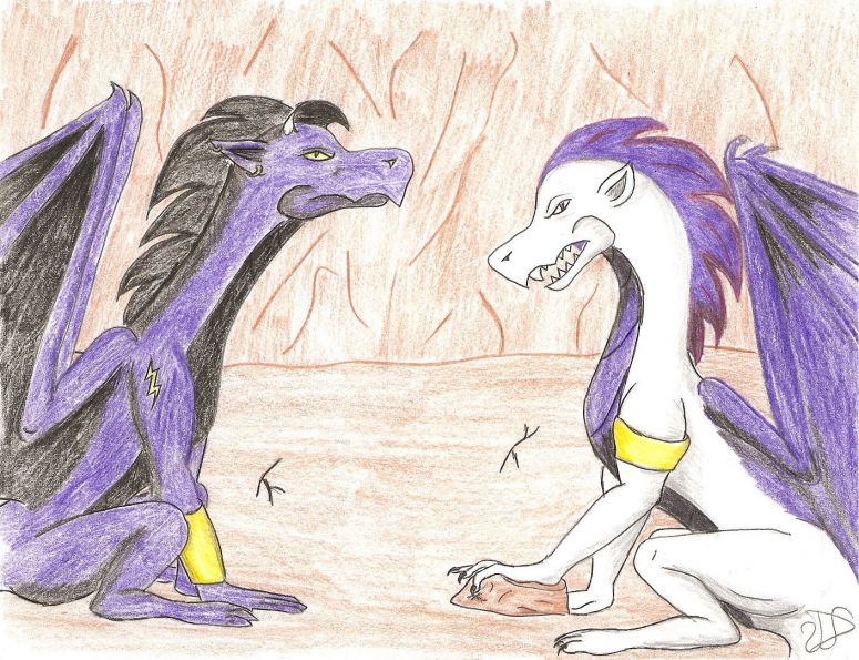 Council of Brothers - By Dragonness Wyverna
Scragga (right) with his brother, Skarth.
