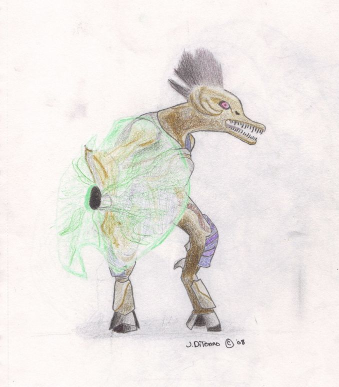 Halo 2 Jackal - By Oreochema
I still have to find a full-body picture of a Halo 3 Jackal, If you noticed, Tweaked, the jackals from Halo 3 have the opalescent eyes, which is where I got the idea for the eyes of a dragon in one of my stories.
Keywords: weird