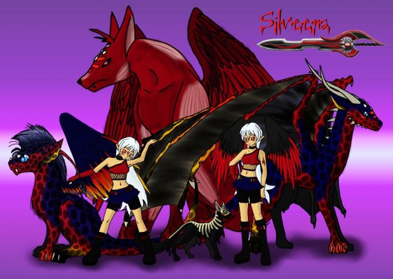 6 Silveera - By Silveera
Back ground I designed for my computer with all six of my forms.
