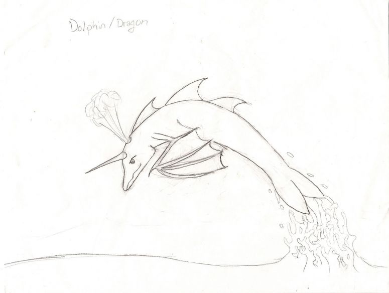Dolphin-dragon - By Nayru
Just an idea on paper, but i personally like the water best
Keywords: weird