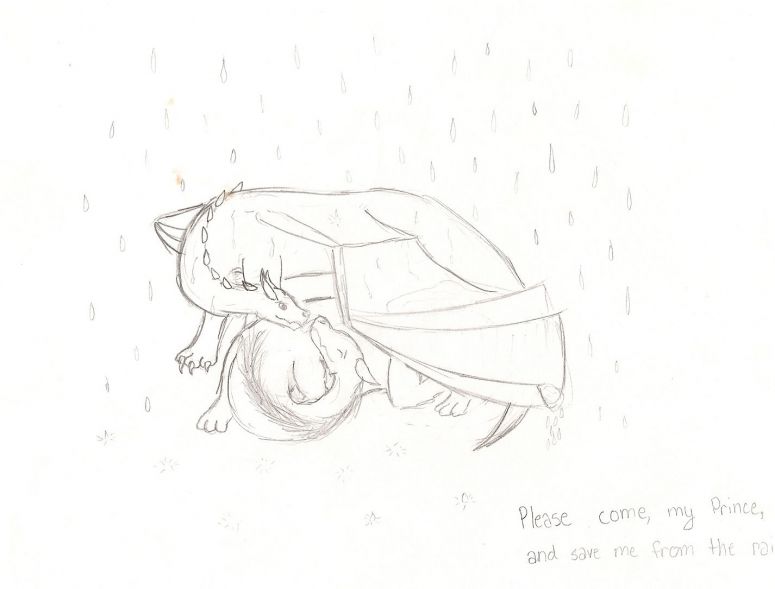 Please come, my prince, and save me from the rain - By Nayru
