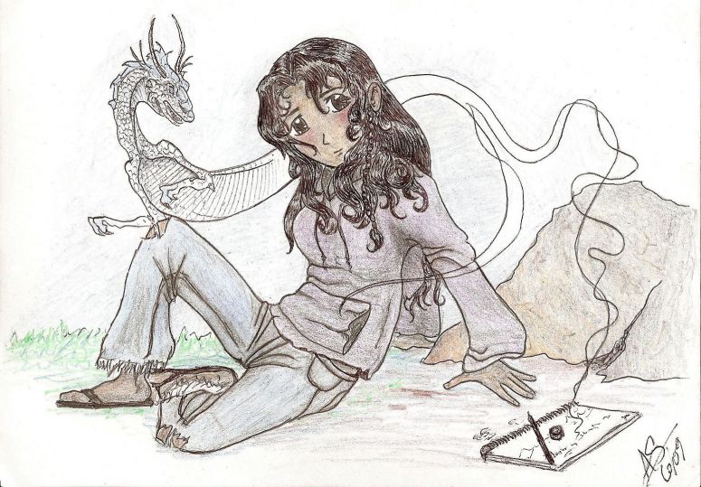 Found! - By Zephyr
Oh no! You found me! I was just resting and drawing in my quiet spot and you guys come along. Okay, this is my version of an anime me... I drew this in about 7ish hours, a very very long time for me. My name is Caarie and I was just sitting here minding my own business and now everyone's embarrassing me cuz I thought I was the only one that knew about my secret place. The dragon floating behind my head is Zephyr's dragon spirit, (although it may not look like Zephyr's dragon form) but I'll explain her later. Hope you guys like!
