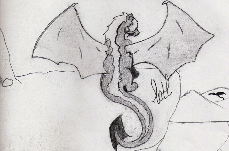 Remembering the Past - By CatC
06/09/09
This was a pencil version of a character on a ledge. It is a more detailed picture than the pen and pencil drawing and it also has a background. Hope ya like it!
