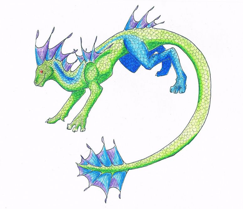 By Dragonfire
Drawn right before I went to camp a couple weeks ago. He is a tropical dragon. Blah, the scanner slaughterized the colors.
