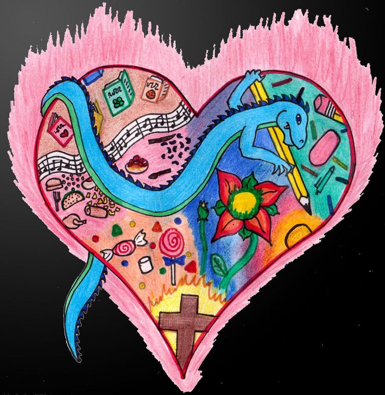 A Look on the Inside - By Dragonspice
This is a little drawing of things I like and like to do. I thought it looked pretty amazing. :)
