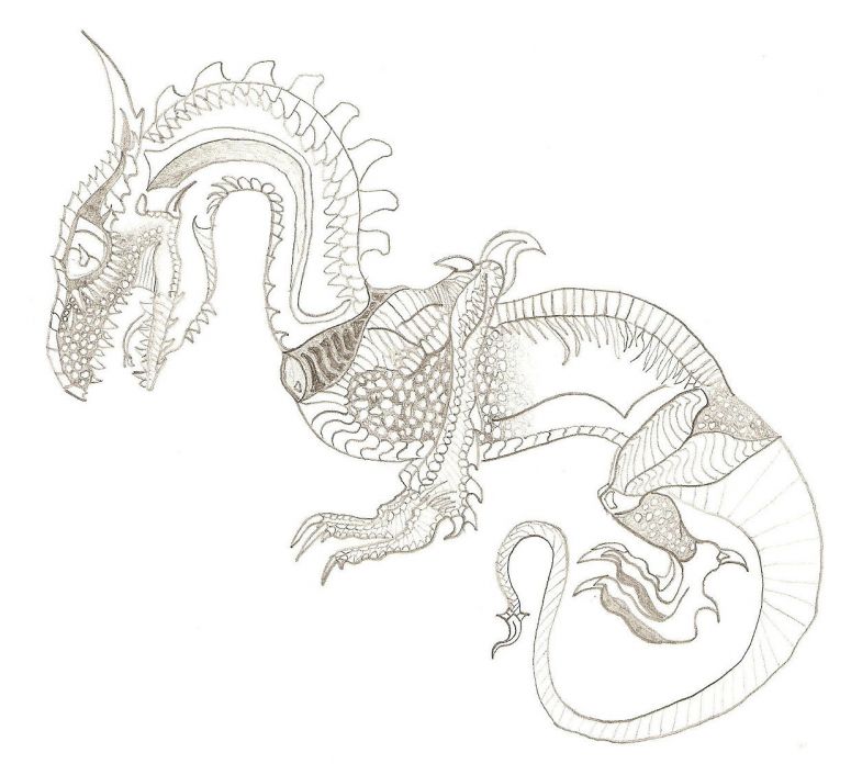 Pendant - By Tweaked
If I called any of my dragons old, this one is ancient. He's nearly three years old. Wow. Anyway, he's the very first dragon I drew that I ever decided that I really liked.
