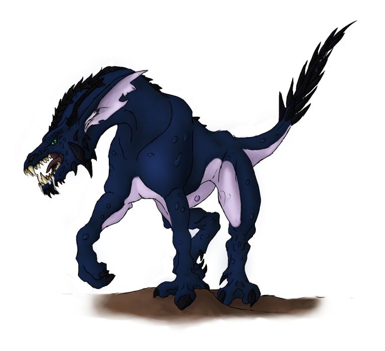 Thorny Dragon, Coloured - By Zephyr and Silveera
Drawn by Zephyr, coloured by Silveera

