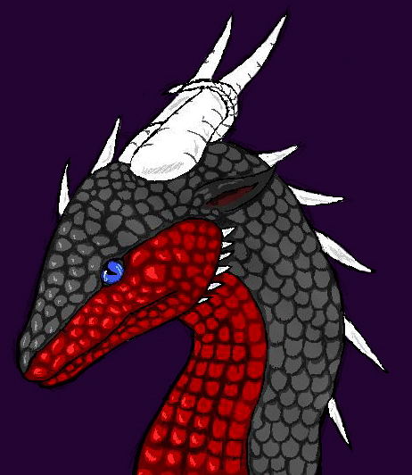 Silveera - By Clue
MS paint. I Liked the way you did scales but i messed them up now it looks like giraffe spots.
Keywords: head