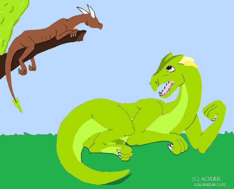 Colored by CatC
02/05/2010
This was drawn by acylius and after asking permssion,I colored it. it was colored in MS Paint 
