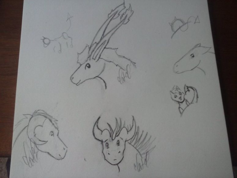 Dragon Sketch Ups - By CatC
These are a few of some sketch ups I did a while back of some possible new characters. I am partial to the two in the middle the most. :) 


Keywords: head