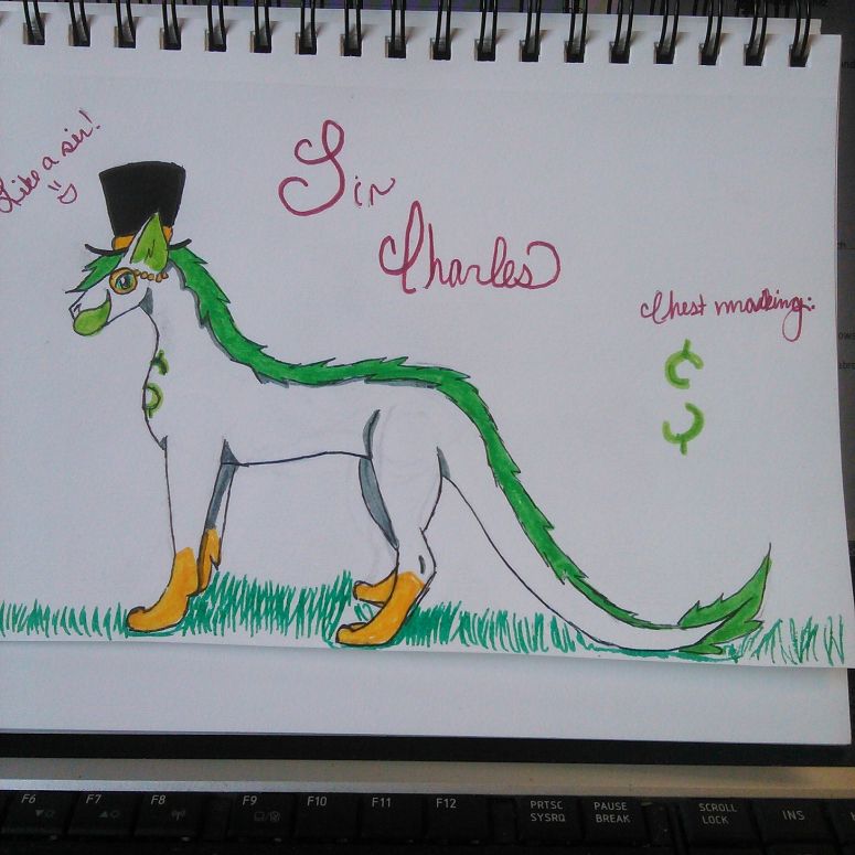 Sir Charles - By CatC
Sir Charles is the ultra super posh dragoncat ^^
