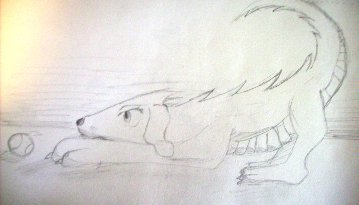 Puppy At Play - By Random Villian #3
Notes: Drawn for and submitted by Dragonness Wyverna
