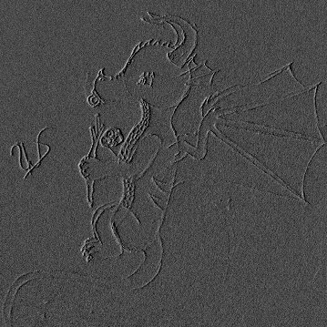 Take #2 - By Dragonness Wyverna
Recognize this un?  I used a cool tool on my computer (emboss), and liked it, so here it is!
