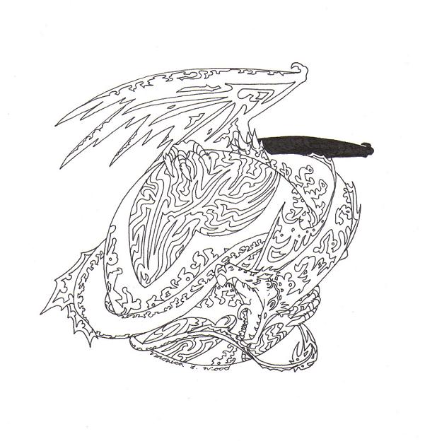 Crosmo Outline - By Sova D. Nagi
Medium:  Micron 005
