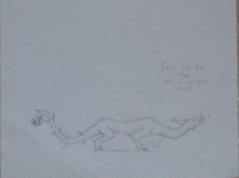 Hungry Dragon - By Jenu
This was done by my sis, has a little bit of strange humor in it.
