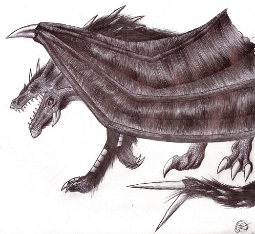 Veaziake - By Kelsey Kwolek
I noticed Mars submitted her drawing of veaziake and sat an amused myself at ur replies, so I figured, since most of you newer members probably never saw it, I'd submit this, the veaziake. Its been mega remodeled from the original, but same screwed up face.
