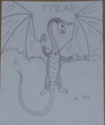 Pyrah - By Jenu
Hope you like you potrait!!! I started this after the Eragon movie fasco, so that is why you look so mad. XD
