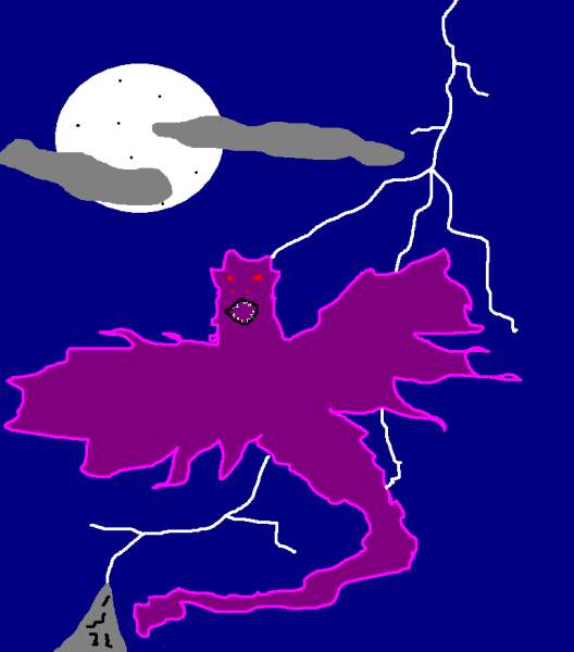 Shadow Dragon - By Draco
A dark shadow casts over the land, and even the bravest men scream in horror as the dark Shadow Dragon swoops across the moonlit village.
