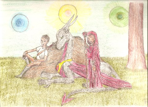 A Trio of Friends - By Dragonness Wyverna
