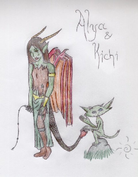 Alya & Kichi - By Dragonness Wyverna
Keywords: Anthropomorphic