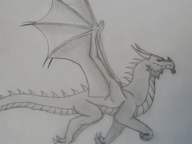 Bensvelk - By Tiamat
Hi everyone, I hope you are doing great. This is a drawing from my sketch book of my dragon Bensvelk :3 ( inside thing ) The shading is waaay better in real life. And below the dragon, it says 'Bensvelk. MY dragon- *my real name* '  As you can tell, i has greatly improved, even though this isn't my best one ^^
Anyway, I've been having a great summer,( my sister is as annoying as ever though -_- ) and i really miss everyone. Mollee Mae hasn't had any puppies yet ( a miscarriage and she didn't get pregnant the second time ): ) Comet hasn't been exploring the printer ( i made sure of that! ) and I have had a great summer. And I won't be able to see any comments you post, until i can get back to school and get on >:3
