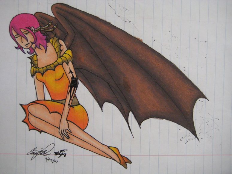 By Jade Dragon
Winged person-thing.
Keywords: anthropomorphic