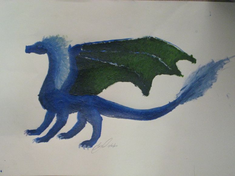 By Jade Dragon
Yay! My first dragon in paint!
