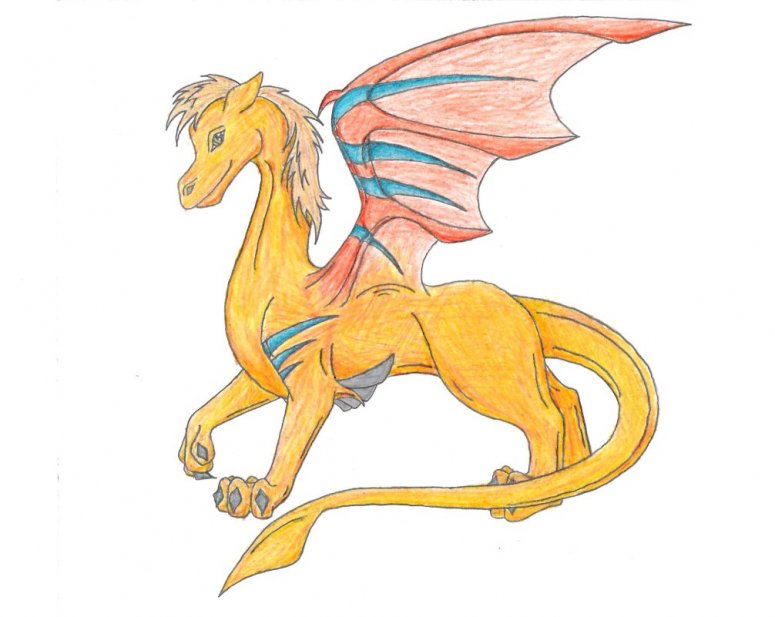 By Icefire
This is Lyle's dragon. He's a guy in my math class, and a very good friend, too! This would be him as a dragon. He doesn't have a name yet, but I'll tell you when he figures it out...

