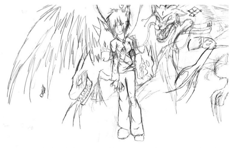 A Child's Wrath - By Nighthawk
If you anger one, you anger them all.

Characters from top to bottom, left to right:
Foxmouse (His head got partially cut)
Nighthawk
Fadinayru
Destruction
Nuka
Plush Demon Form
