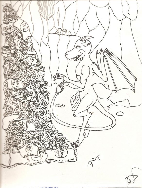 Candy Thief - By Dragonness Wyverna
Featuring the ever insane, Bad Guy #1!! XD Stealing candy from WildLamb's candy pile.
