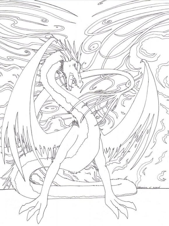 Drigana Outline - By Sova D. Nagi
Medium:  Micron 005
