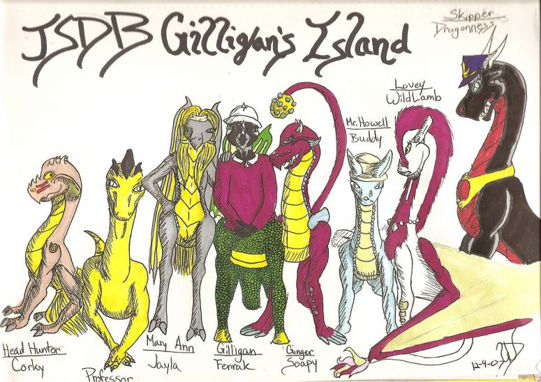 By Dragonness Wyverna
These characters are all based personality wise, not because of devious little schemes by me.  Enjoy ^_^
