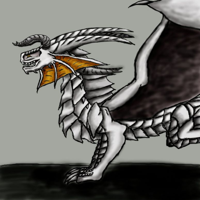 MSN RP: Stage 1 - By Pyrah
Stage 1 Complete! Anyways, I had an rp on MSN a while ago, and I felt like drawing the characters who were in it. 

Stage 1 shows me of course in my White Form. And, Egads!! Are those hind legs I can start to see?!?! Hahaha, I think that this is my first attempt at do my hind legs in my Dragon Alt Form.

The background will come into better detail much later. Purely done in Photoshop, if you haven't notice already by the way. ^^
