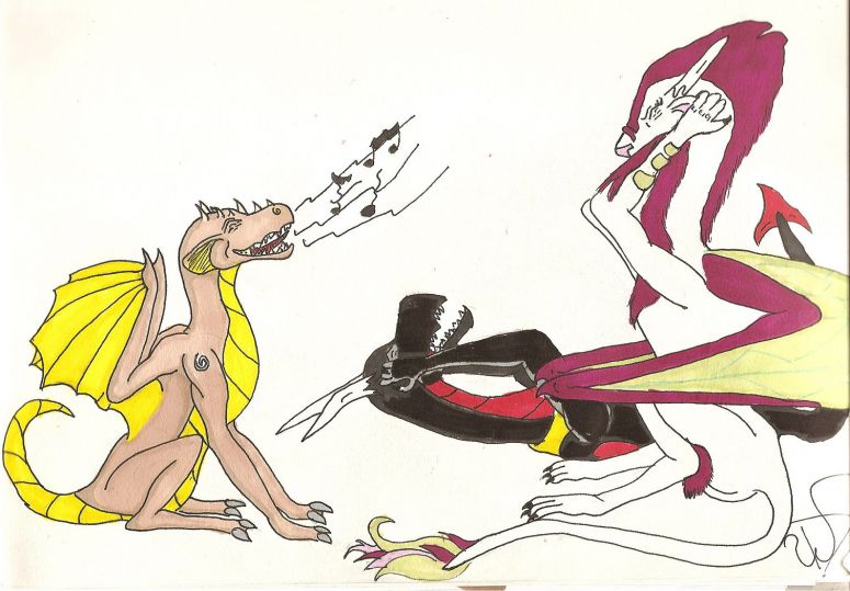 Make it STOP!!!! - By Dragonness Wyverna
Wildlamb: Make it stop! I can't take it anymore!
Dragonness: I've eaten things that haven't complained this much!
