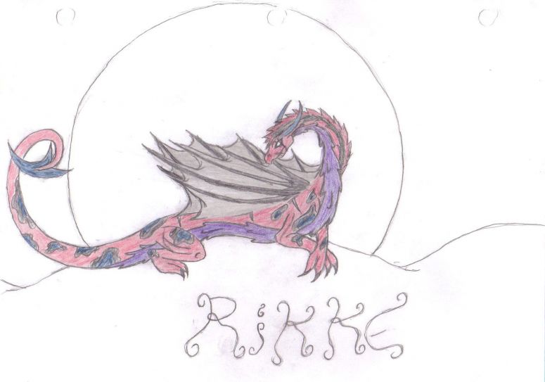 Curse form, Rikke - By Midnight Dire Wolf
Babyd, I introduce you to Rikke. I actually made this up on a whim. I have no idea where the fin things came from (there's supposed to be three but you can't see the last one.) So yeah... 
