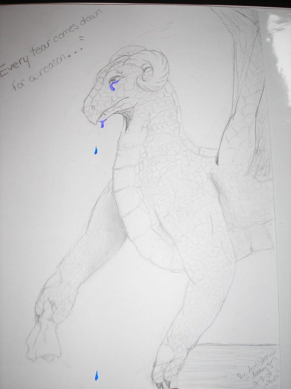 Sad Dragon - By Green Archer of Fury / Unknown
In Memory of Joey.
