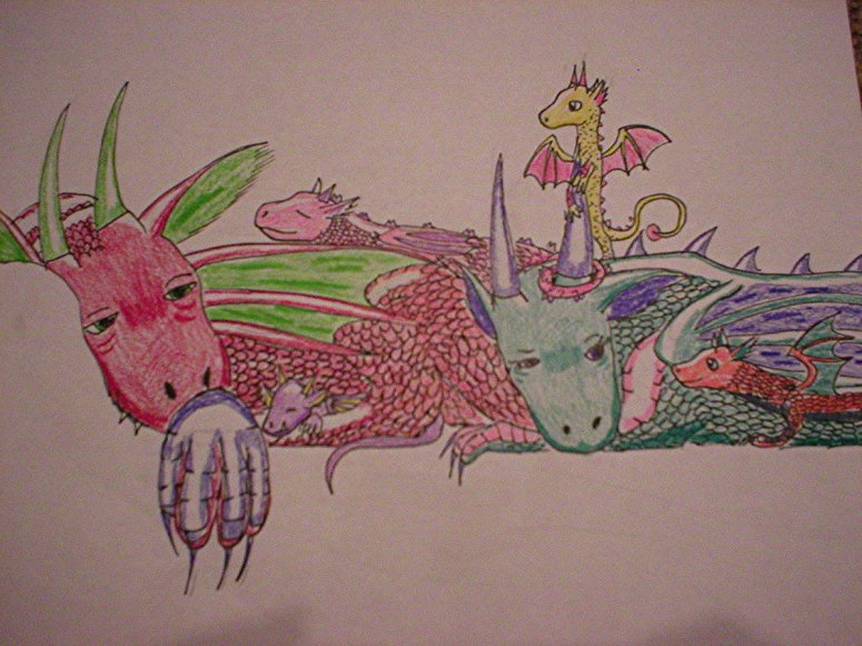 By Dragonfire
Hehe these poor dragon parents are just trying to get some sleep!
