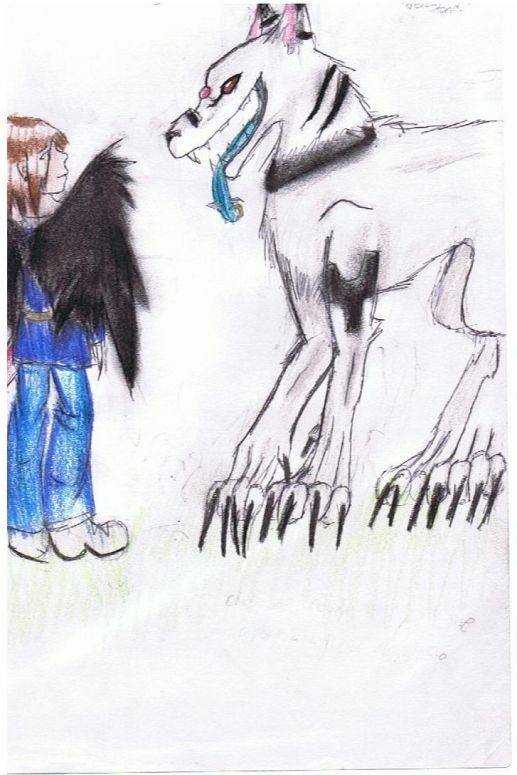 An Unlikely Encounter - By Nighthawk
Hooboy, this is an old one...

This is based upon the roleplay me and Mars had months ago. I wanted to draw Jim, aaandd yeah...

Well, it was very fun to draw. I used Crayola colored pencils... and I don't remember how much time it took. XD
                              ....
"Haha, you remind me so much of myself!" Jim purred. "Perhaps one day you will come around, and see things for what they really are."
