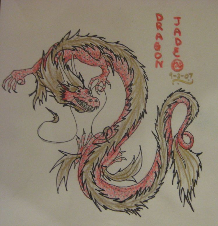 Chinese Dragon (gold and red) - By Jade Dragon
Keywords: Oriental