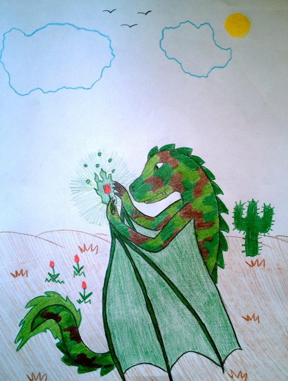 Beauty anywhere - By Dragonspice
This pic is one of my favorites, and I apologize for the poorly done cactus in the background... >< I personally think this pic is awesome...
