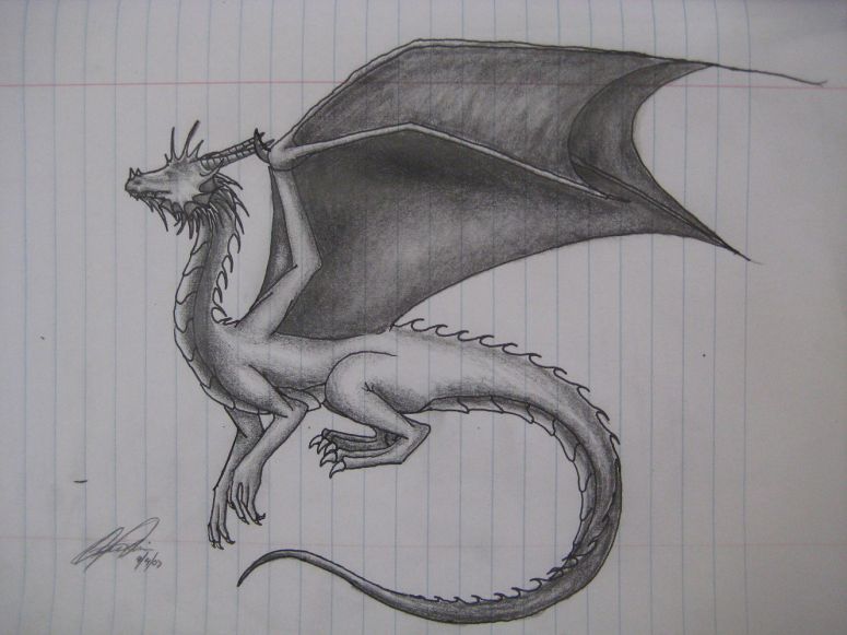 By Jade Dragon
I looked at one of Cieruelo's(sp?)  dragons to help me with the pose.
