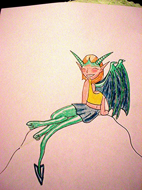 By Dragonfire
Just a simple sketch of a dragonkin gal.
I think it's cute
Keywords: Anthropomorphic